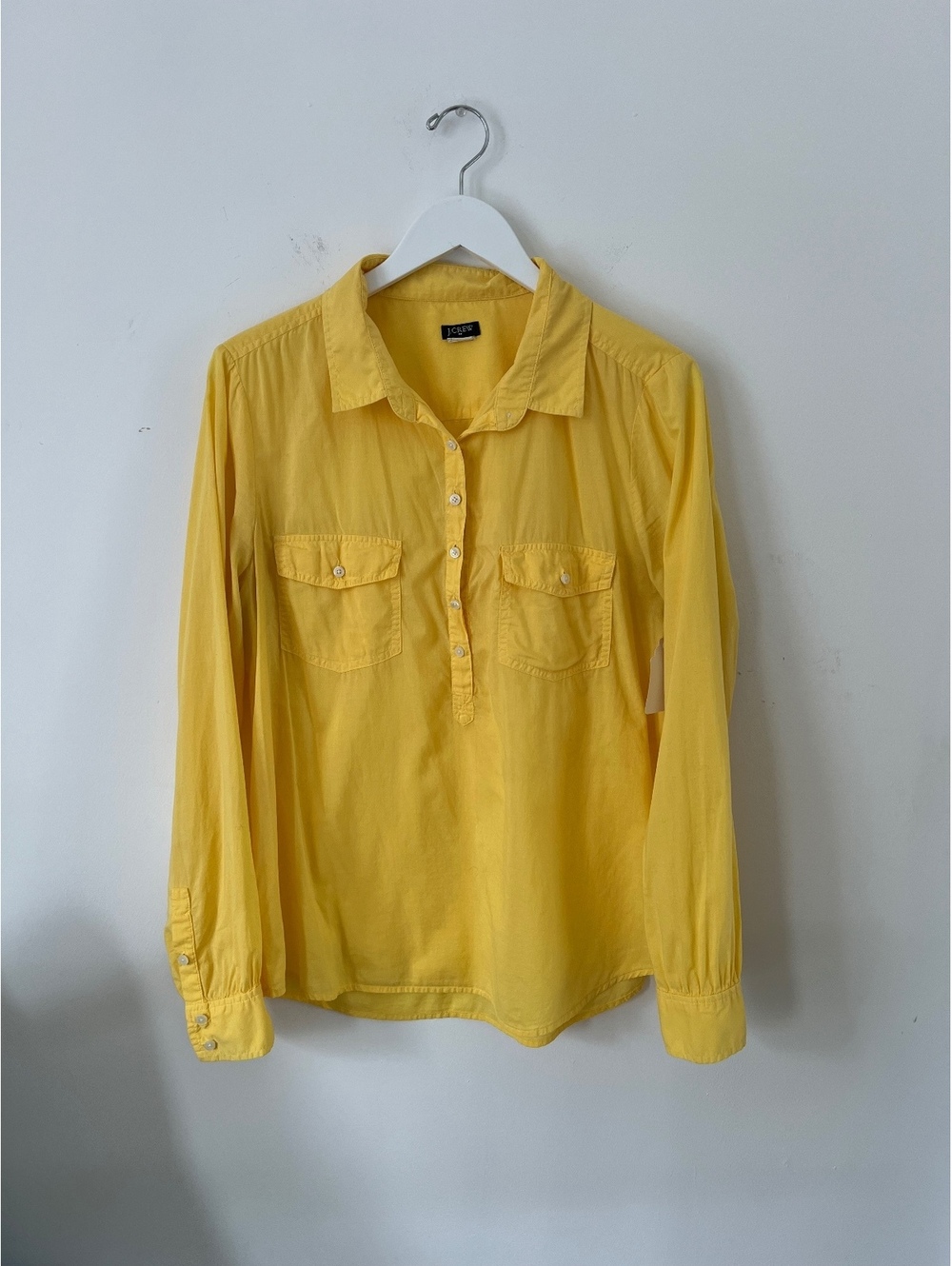 J.Crew Yellow Long Sleeve Shirt